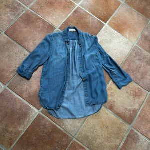 Cloth and stone button down
